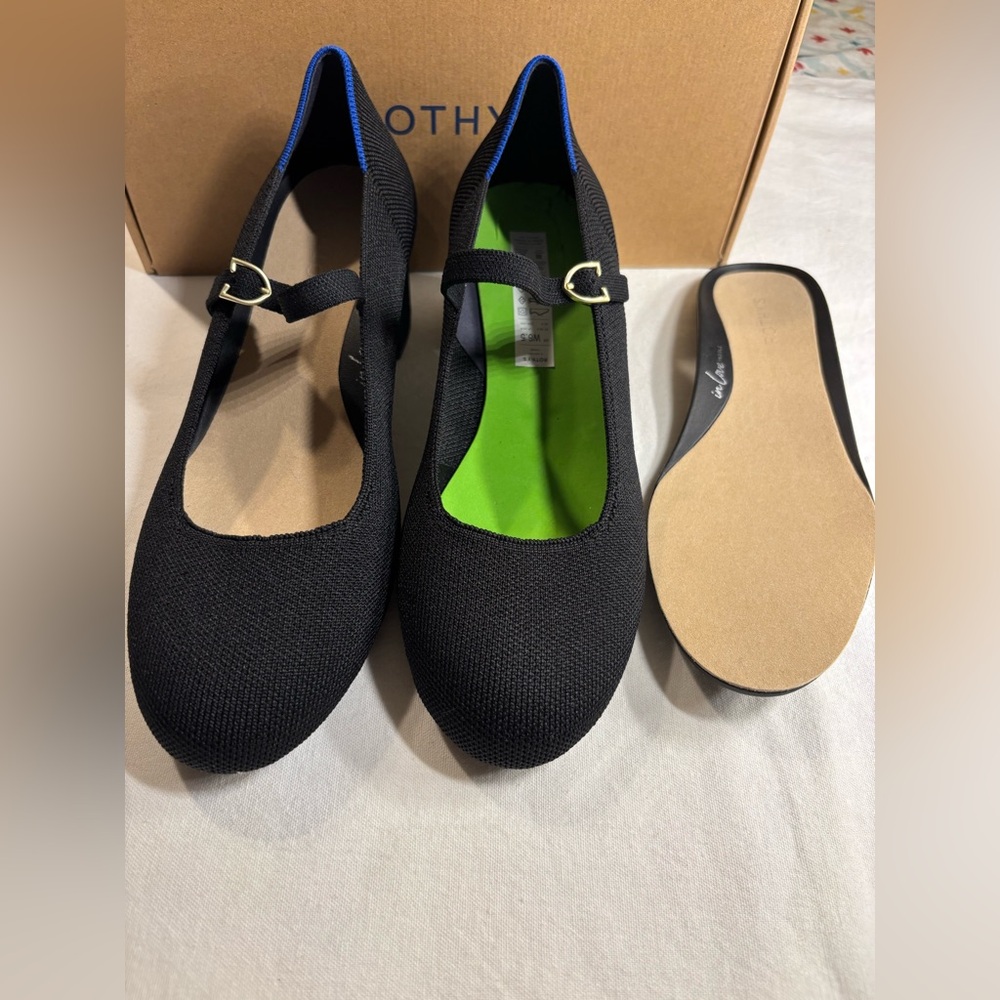 Rothy's Black the Mary Jane heel - Picture 4 of 5